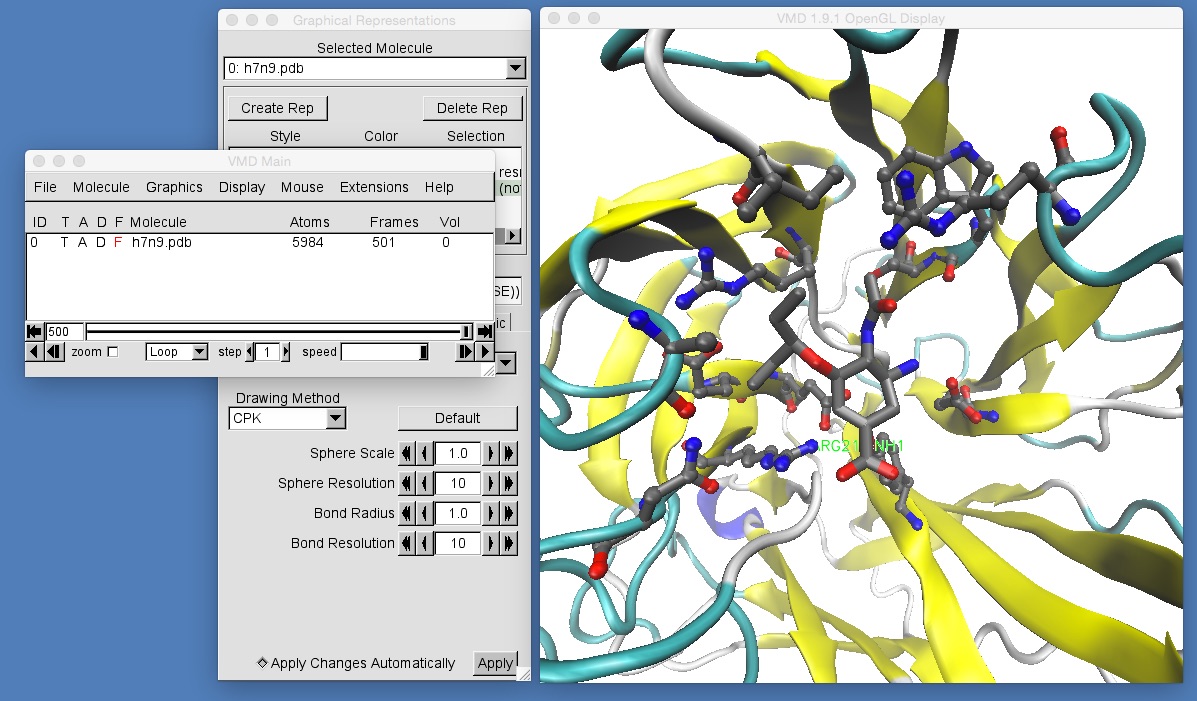 Image showing picking of atom